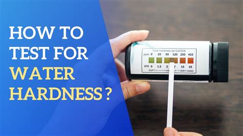 hardness test for water|how to determine water hardness.